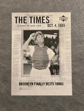 2001 Upper Deck Legends of NY #186 Roy Campanella TT Baseball Card